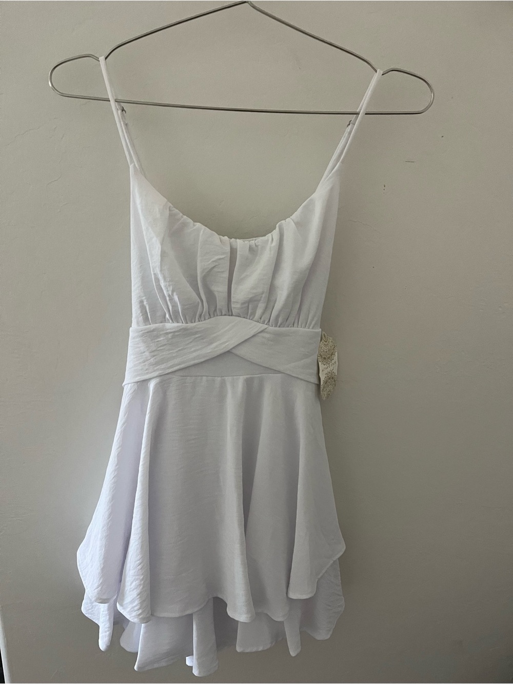 Altar'd State White Spaghetti Strap Mini Dress/romper